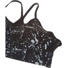 image:imageReebok Workout Ready Tri Back Padded BraBlackWhiteGraphic Print