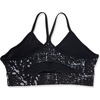 image:imageReebok Workout Ready Tri Back Padded BraBlackWhiteGraphic Print