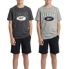 image:imageRebook 2 Pack Boys Cotton TShirts  Kids Teens Short Sleeve Crew Neck Athletic Running Basketball Tee Tops 618Charcoal Heather  Grey Heather