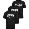 image:imageReebok 3 Pack Boys Dry Fit T Shirts Short Sleeve Athletic Active Sports Tee Shirt for Kids Teens Youth Boy Spring Size 618Solid Black  Solid Black  Solid Black Reebok Logo