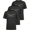 image:imageReebok 3 Pack Boys Dry Fit T Shirts Short Sleeve Athletic Active Sports Tee Shirt for Kids Teens Youth Boy Spring Size 618Solid Black  Solid Black  Solid Black