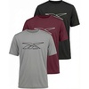 image:imageReebok 3 Pack Boys Dry Fit T Shirts Short Sleeve Athletic Active Sports Tee Shirt for Kids Teens Youth Boy Spring Size 618Solid Black  Solid Burgundy  Solid Ultimate Grey