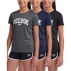 image:imageReebok 3 Pack Girls Dry Fit T Shirts Athletic Short Sleeve Sports Tops Active Tee Shirt for Kids Teens Tweens Sizes 616Solid Black  Solid Navy Blazer  Solid Quiet Shade