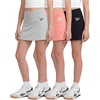 image:imageReebok 3 Pack Girls Skorts Athletic Dry Fit Tennis Golf Skirt with Built in Shorts Active for Kids Teens Tweens Sizes 616Solid Black  Solid Peach Bud  Solid Barely Blue