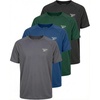 image:imageReebok 4 Pack Boys Mesh Short Sleeve Crew Neck TShirt  Athletic Misture Wicking Tops for Teens Kids amp YouthSolid Black  Solid Hunter Green  Solid Blue Iolite  Solid Quiet Shade