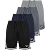 image:imageReebok 4 Pack Boys Mesh Shorts Athletic Basketball Soccer Baseball Running Sports Gym Quick Dry School Sizes 618Solid Black  Solid Navy Blazer  Solid Quiet Shade  Solid Ultimate Grey