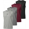 image:imageReebok 4 Pack Boys Mesh Tank Tops Athletic Active Sleeveless Basketball Running Sports Training Gym Workout Muscle 618Solid Black  Solid Burgundy  Solid Ultimate Grey  Solid Dawn Blue