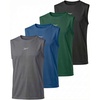 image:imageReebok 4 Pack Boys Mesh Tank Tops Athletic Active Sleeveless Basketball Running Sports Training Gym Workout Muscle 618Solid Black  Solid Hunter Green  Solid Blue Iolite  Solid Quiet Shade