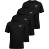 image:imageReebok 4 Pack Boys Short Sleeve Cotton Crew Neck T Shirt Athletic Sports Tee Tops Kids Teens YouthSolid Black  Solid Black  Solid Black  Solid Black