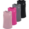image:imageReebok 4 Pack Girls Dry Fit Athletic Tank Tops Sleeveless Dance Workout Sports Top for Kids Teens Tween Youth  Sizes 6 16Solid Black  Solid Quiet Shade  Solid Fuchsia Fedora  Solid Fragrant Lilac