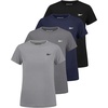 image:imageReebok 4 Pack Girls Mesh Athletic Short Sleeve T Shirts Summer Soccer Moisture Wicking Crew Neck Tops Tees Teen Youth 616Solid Black  Solid Navy Blazer  Solid Ultimate Grey  Solid Fragrant Lilac