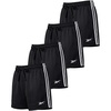 image:imageReebok 4Pack Girls Athletic Mesh Shorts with Side Taping  Volleyball Basketball Running Shorts Kids Tweens Teens YouthSolid Black  Solid Barely Blue  Solid Orchid Petal  Solid Festival Bloom