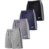 image:imageReebok 4Pack Girls Athletic Mesh Shorts with Side Taping  Volleyball Basketball Running Shorts Kids Tweens Teens YouthSolid Black  Solid Navy Blazer  Solid Ultimate Grey  Solid Fragrant Lilac