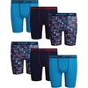 image:imageReebok Boys Underwear  6 Pack Performance Boys Boxer Briefs with Pouch  These Reebok boys boxer briefs are designed to keep active kids comfortable from school mornings to sports practice and everyMaritime Blue PrintMaritime BlueAtomic Blue