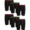 image:imageReebok Boys Underwear  6 Pack Performance Boys Boxer Briefs with Pouch  These Reebok boys boxer briefs are designed to keep active kids comfortable from school mornings to sports practice and everyClassic Black With Contrast