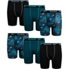 Teal Blue/Black/Pool Blue Print