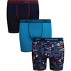 image:imageReebok Boys Underwear 3 Pack Performance MoistureWicking Boxer Briefs  Precise Youth Inseam Sizing Keeps Him Comfy Built for School Sports and Everyday PlayMaritime Blue PrintMaritime BlueAtomic Blue