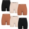 image:imageReebok Boyshort Underwear for Women  6 Pack Seamless Boy Shorts Panties for Women Sizes SXL Extended Plus Size 1X3XBrownLight PinkJet Black