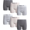 White Stripes/Light Pink/Medium Grey