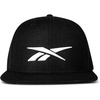 image:imageReebok Identity Vector Hat Adjustable Snapback Closure Flat Brim Heavyweight Acrylic CapIdentity Vector  BlackBlack