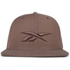 image:imageReebok Identity Vector Hat Adjustable Snapback Closure Flat Brim Heavyweight Acrylic CapIdentity Vector  Utility Brown