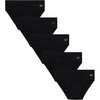image:imageReebok Mens Low Rise Briefs  5 Pack Soft Stretch Performance Low Rise Mens Underwear TagFree Comfort BriefsAll Black