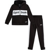 image:imageReebok Toddler Boys Fleece FullZip Hoodie amp Jogger Set for School amp Play  Cozy Soft Fabric Feel Ribbed Cuffs amp Elastic Waistband Stay Put Through Active Play Colorblock Style Pairs with SneakersBlack