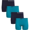 image:imageReebok Womens Boyshorts  4 Pack Performance Seamless Underwear for Women  Extended Coverage with a Comfortable Inseam Lightweight Stretch Fabric Provides Breathable Everyday ComfortDeep LakeEvening Blue