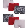 image:imageReebok Womens Boyshorts  6 Pack Seamless Performance Stretch Underwear Panties for Women 3 InseamLight Rose GreyCrismonBlack Jacquard