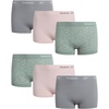 image:imageReebok Womens Boyshorts  6 Pack Seamless Performance Stretch Underwear Panties for Women 3 InseamSharksinLotusSage Jacquard