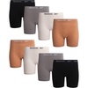 image:imageReebok Womens Boyshorts 8 Pack Long Leg Performance Underwear for Women  Seamless Fit Lays Smooth Against Skin Helps Reduce Bunching and Pinching for AllDay Comfortable CoverageBeaverLightPinkBlackMedium Grey