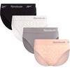 image:imageReebok Womens Briefs  4 Pack Seamless High Cut Full Coverage Stretch  Smooth Flexible Fit Feels Soft Against the Skin Relaxed Waistband Sits Comfortably Without Digging inRose DustBlackSharkskinNatural