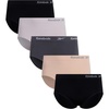 image:imageReebok Womens Briefs  5 Pack Soft Stretch Plus Size High Waisted Seamless  Flattering HighWaisted Cut Hugs Without Squeezing Soft Flexible Fabric Built for Everyday ComfortBlackLight RoseBlackened PearlTanBlack