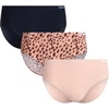 image:imageReebok Womens Hipster Panties  3 Pack Stretch Performance Bonded Seamless Panties for Women with TagFree Relaxed WaistbandLeopardRose DustBlack