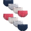 image:imageReebok Womens Hipster Panties  8 Pack Bonded Seamless TagFree Waist  Sleek Smoothedge Edges Create a Smooth Look Under Leggings and Denim Lightweight Stretch Moves with Every WorkoutPink With White Logo PrintPinkDark GreyStripes