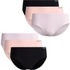 image:imageReebok Womens Hipster Panties 6 Pack Soft Stretch Bonded Seamless Underwear  Sleek Smoothedge Edges Create a Smooth Look Under Leggings and Denim Lightweight Stretch Moves with Every WorkoutOrchid HushLotusBlack