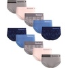 image:imageReebok Womens Hipster Panties Underwear Stretch TagFree Waistband 10 Pack  Soft Stretch Fabric with a Smooth NoShow Fit Refresh Your Everyday Essentials with Dependable ComfortEvening BlueBlue LotusSharkskin Jacquard