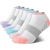image:imageReebok Womens Low Cut Socks 6 Pack Lightweight Performance Athletic Socks  Performance Stretch Lightweight and Breathable Toe Seam with Arch SupportAll White Multi