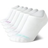 image:imageReebok Womens No Show Socks Stretch Performance Invisible Liners 6 Pack  MoistureWicking Fabric Silicone Heel Grip Reinforced Heel amp Toe Ultra Low Cut Shoe Size 410White