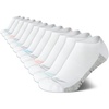 image:imageReebok Womens Quarter Socks 12 Pack Moisture Wicking Athletic Socks  MoistureWicking Fabric with a Flexible Stretch Fit Arch Support and a Comfort Toe SeamWhite Fade