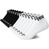 image:imageReebok Womens Quarter Socks Moisture Wicking Cushioned Ankle Socks 12 Pack  Stretch Performance Fabric Cushioned Heel amp Toe Secure Arch Support Quarter Cut Shoe Size 410Black White