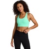 image:imageReebok Womens Rush Medium Impact Sports Bra Slim Fit MoistureWickingAtomic Aqua