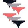 Coral/Grey/Black - 6pk