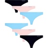 image:imageReebok Womens Thong Underwear  6 Pack Soft Stretch NoShow TagFree  Breathable Flexible Comfort with an Invisible Finish Helps Eliminate Visible Lines Under Fitted ClothingBlueLotusBlack