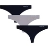 image:imageReebok Womens Thong Underwear 3 Pack Soft Stretch Thong Underwear TagFree  Breathable Flexible Comfort with an Invisible Finish Helps Eliminate Visible Lines Under Fitted ClothingBlackSharkskinBlack