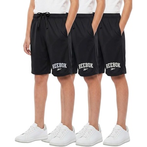 image:imageReebok 3 Pack Boys Dry Fit Athletic Shorts  Lightweight Running Basketball Soccer Sports Shorts Kids Teens Youth 618Solid Black  Solid Black  Solid Black