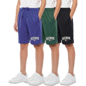 image:imageReebok 3 Pack Boys Dry Fit Athletic Shorts  Lightweight Running Basketball Soccer Sports Shorts Kids Teens Youth 618Solid Black  Solid Hunter Green  Solid Royal Blue