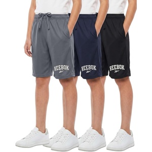 image:imageReebok 3 Pack Boys Dry Fit Athletic Shorts  Lightweight Running Basketball Soccer Sports Shorts Kids Teens Youth 618Solid Black  Solid Navy Blazer  Solid Quiet Shade