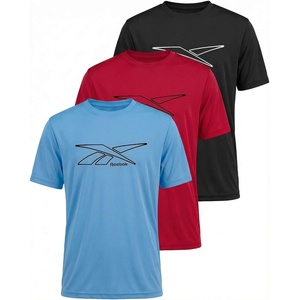 image:imageReebok 3 Pack Boys Dry Fit T Shirts Short Sleeve Athletic Active Sports Tee Shirt for Kids Teens Youth Boy Spring Size 618Solid Black  Solid Ski Patrol  Solid All Aboard