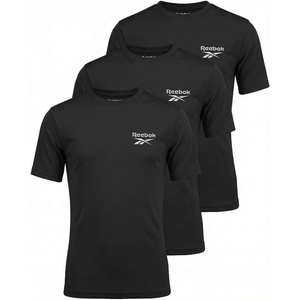 image:imageReebok 3 Pack Boys Short Sleeve Rash Guard TShirt  Sun Protection UPF UV Swim Shirt for Kids amp YouthSolid Black  Solid Black  Solid Black